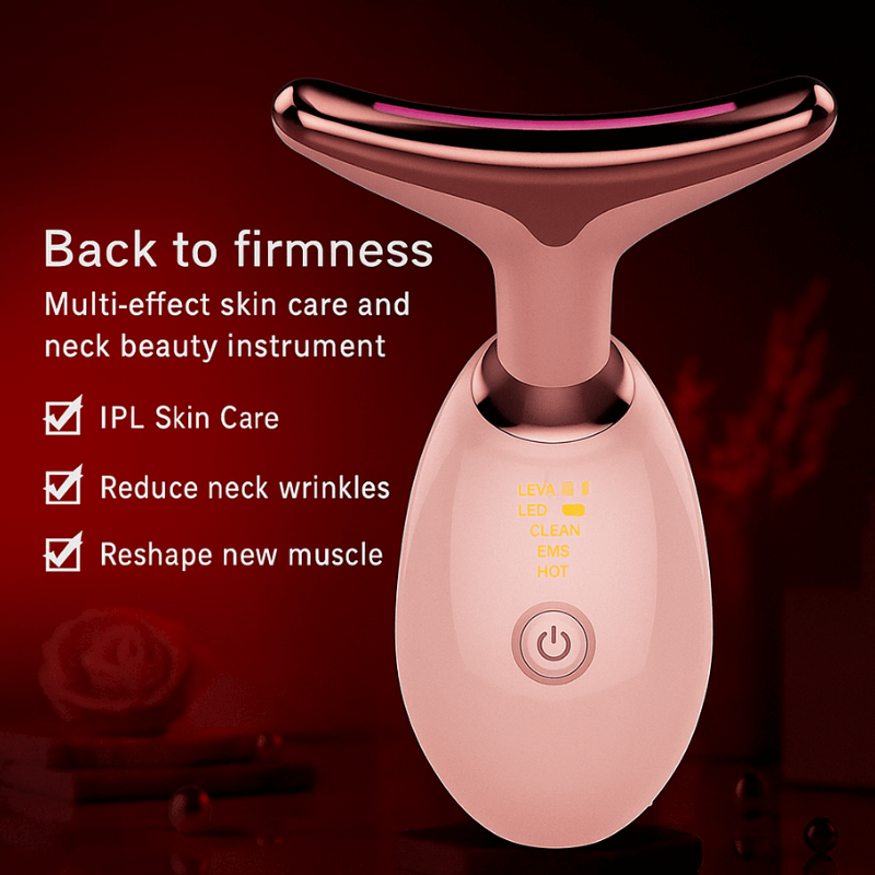 LED Face and Neck Rejuvenation Massager